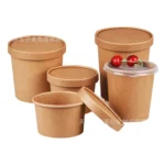 High Quality Container Bowl Food Vented Pp With Lid Pla Lined Paper Biodegradable Soup Cup - Image 2