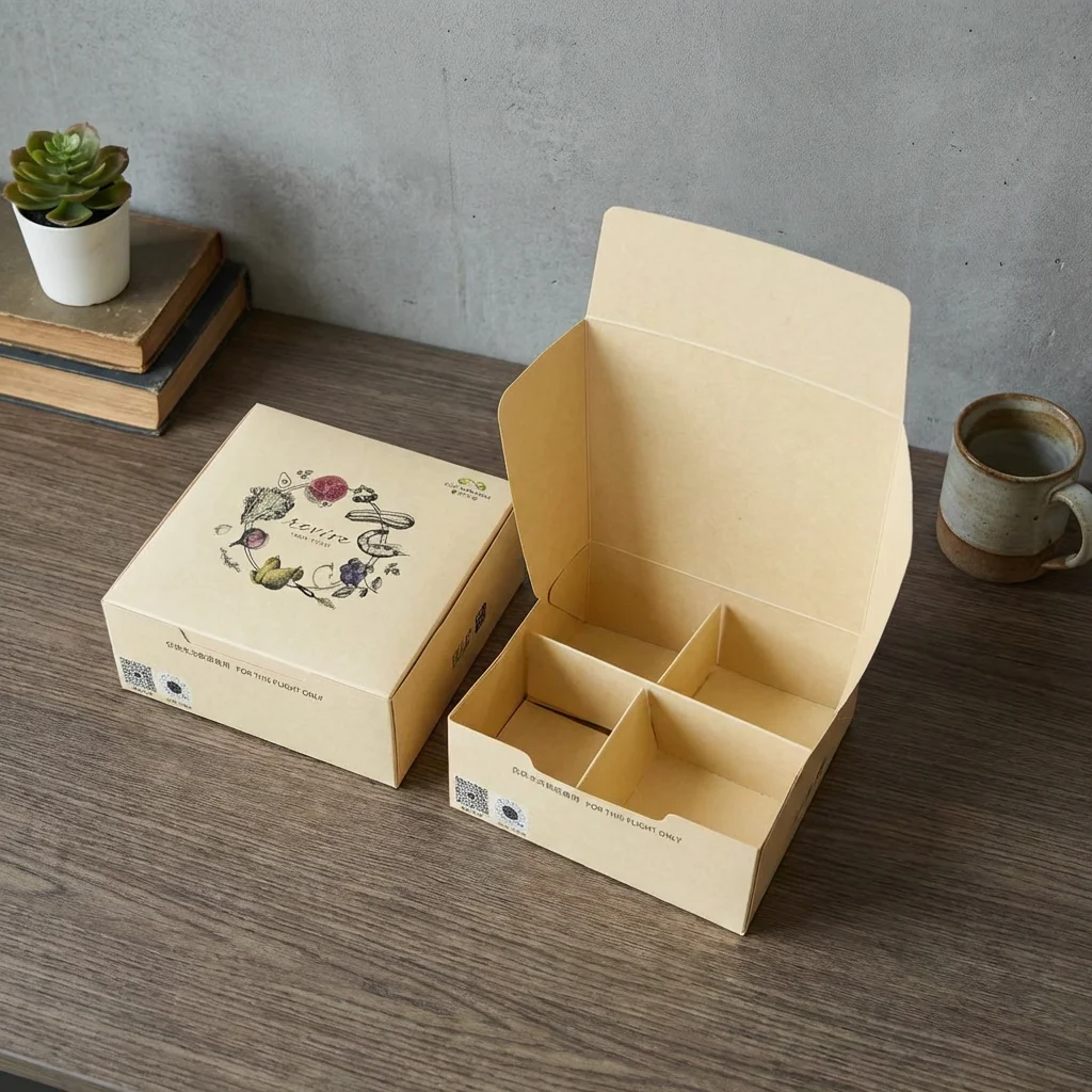 Hbdce95008d674a908815b4e4a34c8d80z.webp YBLPAK Eco Friendly Paper Snack Boxes for Cookie Dessert Candy Biodegradable Food Packaging Disposable Nuts & Kernels Containers - 画像 (1)