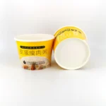YBLPAK Hot Sale Custom Logo Printed 520ml Paper Soup Bowl Disposable Instant Noodle Pots for Instant Rice Porridge Oatmeal Ramen - Imagen 2