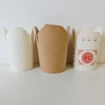 YBLPAK Recyclable Kraft Paper Takeaway Food Containers Eco Friendly Paper Pasta Cups Leak & Grease Resistant Lunch Boxes Takeout - 画像 (2)