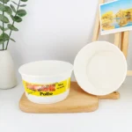 YBLPAK 810ml Disposable Paper Cups Bowls for Instant Noodles Soup Double Wall Eco Friendly Microwave Safe Food Grade Compostable – Image 2
