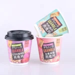 YBLPAK Disposable Double Wall Paper Cups for Oatmeal Porridge Eco Friendly Food Container OEM Instant Noodle Paper Bowl Supplier - Imagen 2