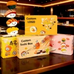 Xiamen Disposable Custom Logo Paper Sushi Boxes BPA Free Leakproof Fast Food Takeaway Packaging Eco Friendly Lightweight Storage