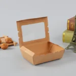 YBLPAK Disposable Kraft Food Paper Box Custom Logo Printed Meals Lunch Tray Container Take Away Packaging – Image 4