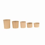 Disposable Hot No Added Pfas Paper Soup Cup with Paper Lid Soup Paper Bowl with Lid Eco Friendly Soup Cup - 画像 (2)