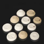 YBLPAK Custom Logo Paper Cover Eco-Friendly Disposable 80mm/90mm Sugarcane Bagasse Dome/Flat Food Grade Paper Lid for Coffee Cup