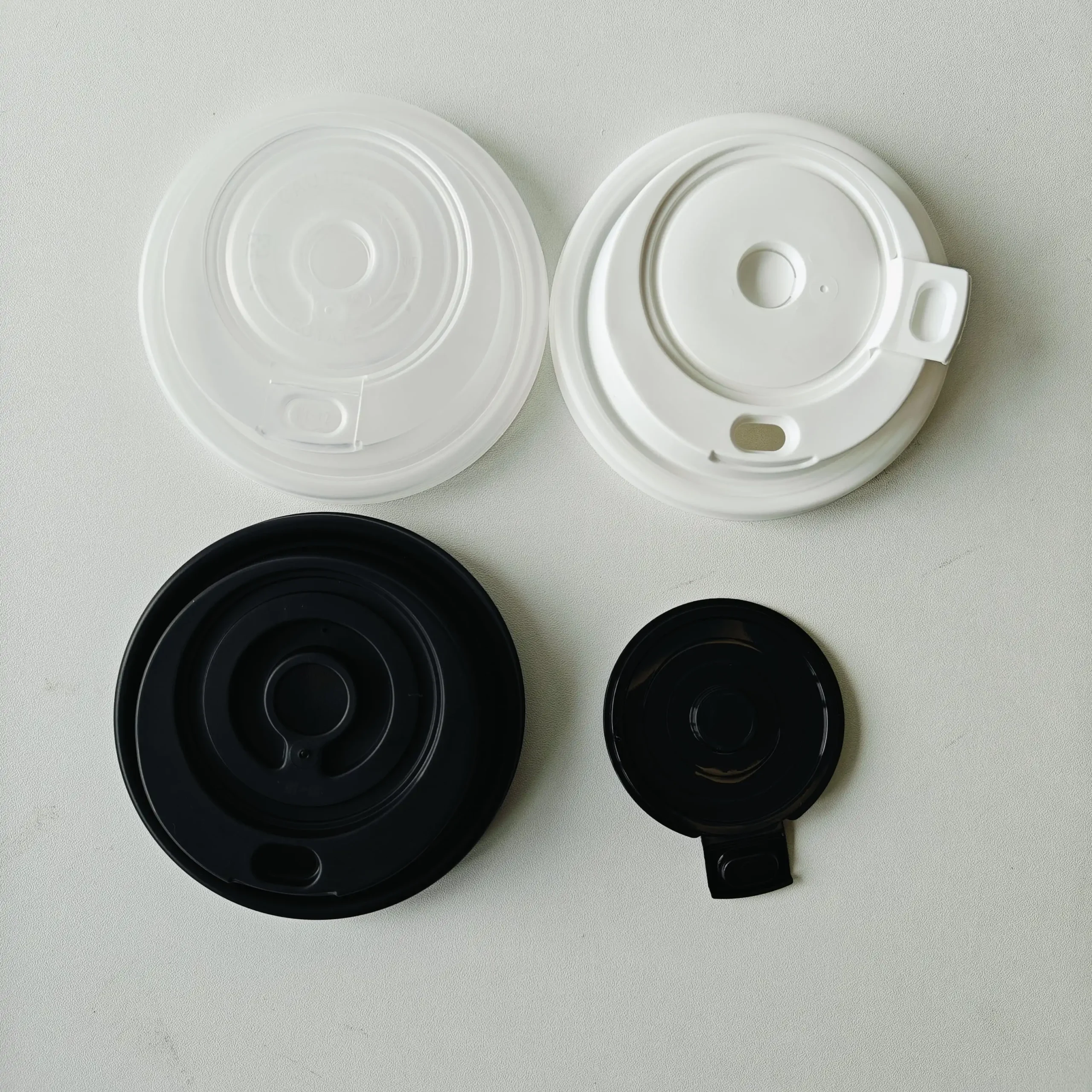 Hd4e62c09efa6425b89eb37765e784408T.webp YBLPAK Rotary Lid 90mm Thickened PP Eco-Friendly Food Grade Disposable Leak-Proof Plastic Lids for Coffee Milk Tea Takeaway Cups – Image 1