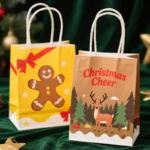 Christmas Paper Gift Bags Packaging With Handle for Holiday Paper Gift Bags, Christmas Goody Bags - Imagen 5