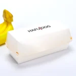 YBLPAK Hot Disposable Sandwich Box Recyclable White Kraft Paper Burger Box Greaseproof Fast Food Packaging for Picnic Restaurant - 画像 (2)