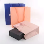 BTO Laminated Clothing Shopping Gift Jewelry Wine Paper Bag Wholesale Price Luxury Paper Shopping Bag