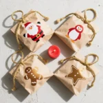 Christmas Paper Gift Bags Packaging With Handle for Holiday Paper Gift Bags, Christmas Goody Bags