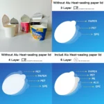 YBLPAK Custom Printed Easy Peel 139mm Diameter Aluminum Foil Lids for Yogurt/Instant Noodle/Ice Cream Paper/Plastic Cup/Bowl Cap - Image 4