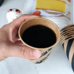 YIBAILI Hot Sale Eco Friendly Paper Coffee Cups Disposable 8oz Single Wall Kraft Paper Cups Custom Logo Leak Proof for Hot Drink – Image 3