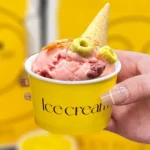 Xiamen Wholesale 3 4 5 6 8 12 16oz Disposable Biodegradable Ice Cream Paper Cups With Lids for Sherbet Soft Serve Hard Ice Cream - Image 4