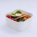 Custom Printing Takeaway Food Packing Box Disposable Square Kraft Paper Salad Bowl with Lid 750 1000 1200 1400 Ml Craft Paper - Imagen 2