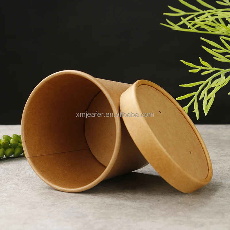 He52725c74e99450cb85d3492a7b6fe59U.webp Wholesale Double Wall Instant Paper Soup Tub Disposable Lunch Box for Takeout Chinese Manufacture Single Wall Bowl for Lollipop - Imagen 1