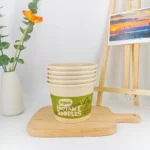 YBLPAK Customizable Biodegradable Single Wall Soup Bowls Food Grade Paper Ramen Cup Waterproof Stamping PE Coated Food Packaging - 画像 (4)