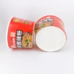 YBLPAK Hot Sale Double Wall Ramen Paper Bowl Custom Logo Biodegradable Compostable Paper Container for Noodle Oatmeal Cake Snack - Image 3