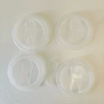 YBLPAK Wholesale Disposable 80mm 90mm PP Plastic Lid Leak-Proof Easy Open Food Grade Eco-Friendly clear White Red Coffee Cup Lid
