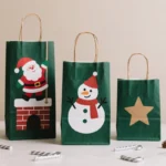 Shopping Handbag Gift Bags Zipper Bag Paper Food Bag Customized with Company Logo Christmas Packaging Gravure Printing - Imagen 4