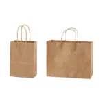 Large Brown Kraft Shopping Gift Paper Bags with Handles Bulk for for Small Business, Shopping, Retail Store, Boutique, Grocery - 画像 (2)