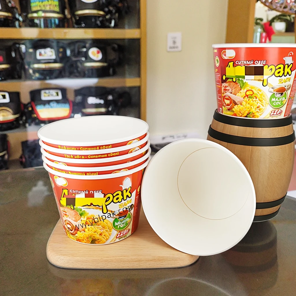 Hee7e5bcc0d5d421b9e766274584b7f49y.webp YBLPAK 36oz Double Layer Paper Bowl for Instant Noodles Disposable Craft Paper Soup Container Snack Ramen Takeaway Packaging Cup – Image 1