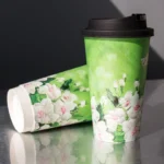 YBLPAK Wholesale Custom Logo Biodegradable Single Wall PLA Coated Takeaway Coffee Cups Various Sizes Eco Friendly Recyclable OEM – Image 2