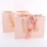 BTO Printed Luxury Brown Gift Shopping Food Takeaway Carry Bag Handles Packaging Custom Craft Kraft Paper Bags With Your Own Log - Image 3