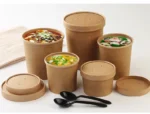Custom Logo Noodle Packaging Cup Feature  Paper Soup Cup with Lid - Image 3