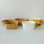 Xiamen Hot Custom Printed Disposable Food Containers Craft Paper Salad Bowl for Lunch Meal Prep Fruit Takeout Delivery Packaging - Imagen 2