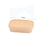 Take Away Paper Container Salad Bowls 500ml 750ml 1000ml 1100ml 1300ml Disposable Kraft Paper Round Bowl for Food Packaging