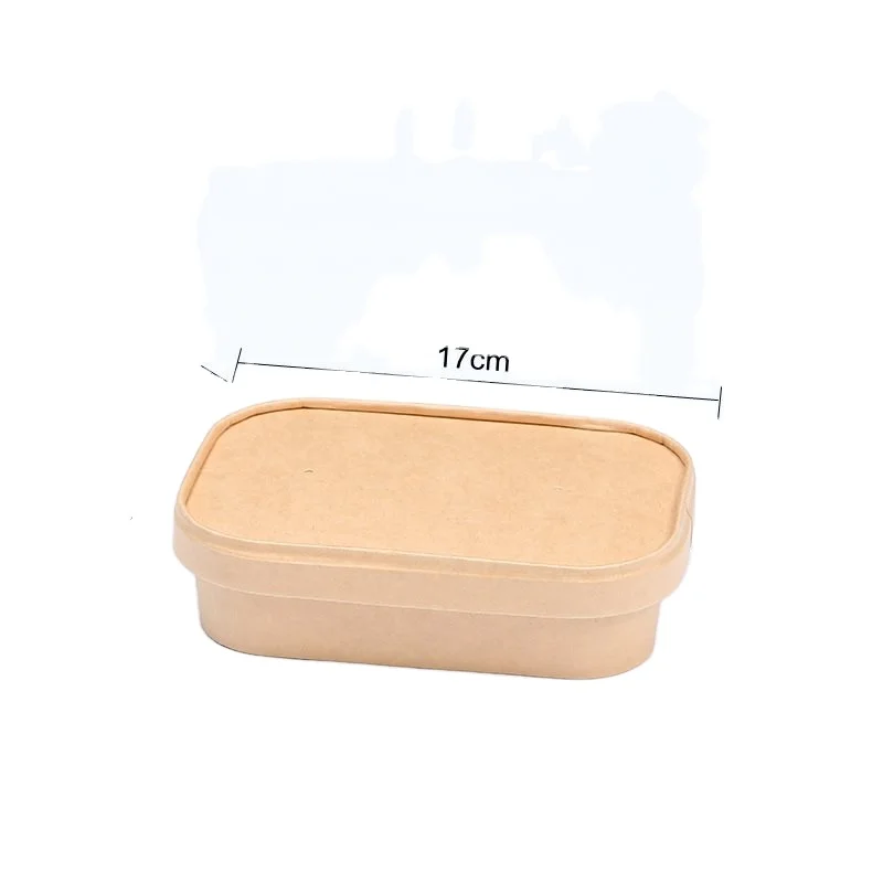 Hf2c3d018e77b41d598662482a332fe030.webp Take Away Paper Container Salad Bowls 500ml 750ml 1000ml 1100ml 1300ml Disposable Kraft Paper Round Bowl for Food Packaging - Image 1