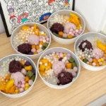 YBLPAK WholeSale Eco Friendly Craft Paper Dessert Bowls Aluminum Foil Food Grade Disposable Food Containers for Syrup Sweet Soup
