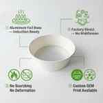 1300ml Large Induction-Heatable Paper Bowl Biodegradable Printed Kraft Food Container for Ramen Salad Soup Packaging - Image 4