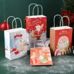 Customized Christmas Gift Paper Bag Christmas Gift Packaging Bag Candy apple Handle/Shopping Bag Creative Large-capacity - Imagen 4