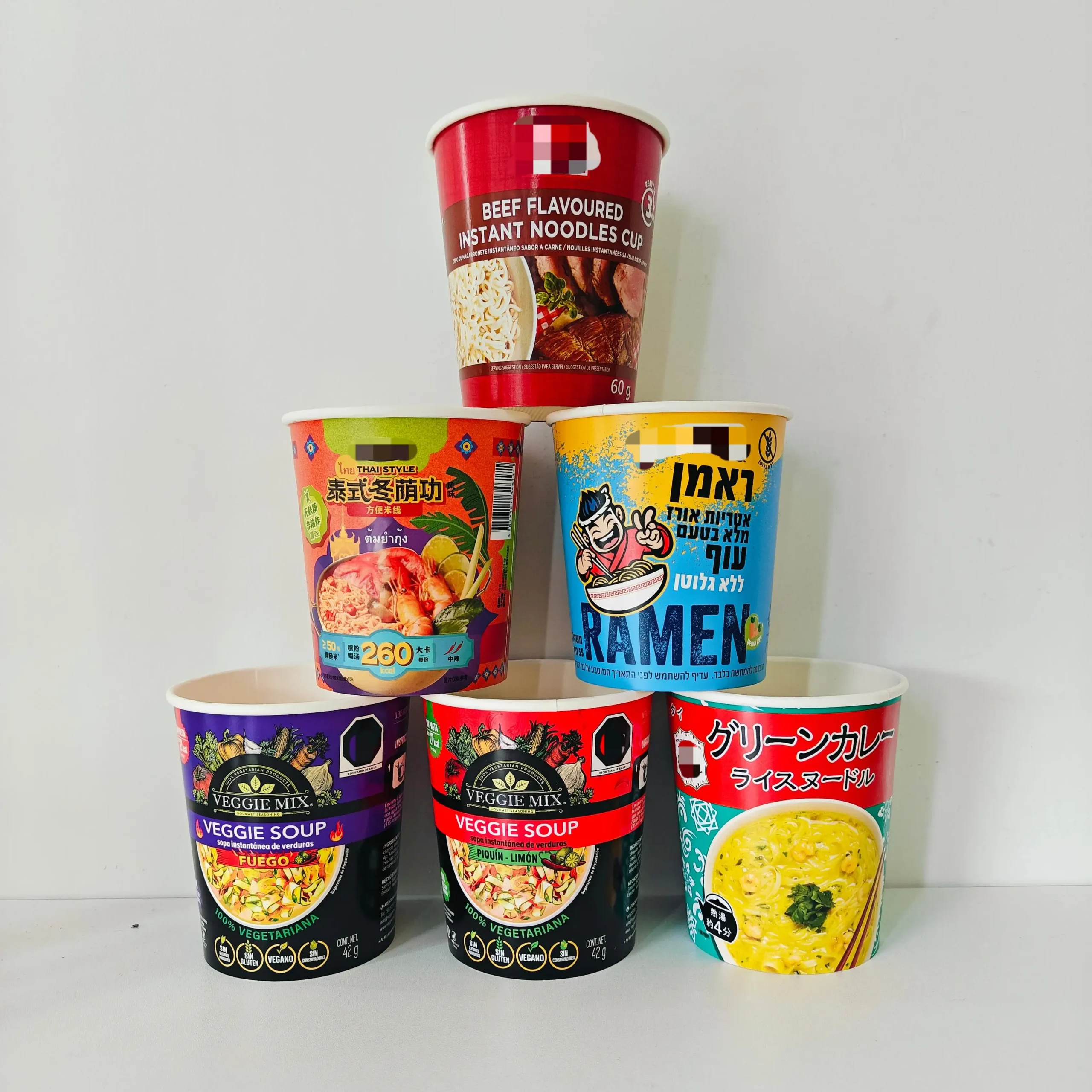 Hf8630305f28441f2a08e8e9aa4484c31Z.webp YBLPAK New Trade Promotion 480ml Instant Noodle Paper Cups Microwave Safe for Instant Ramen Eco Friendly Paper Oatmeal Container - Image 1