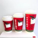 YBLPAK Custom Brand Single Wall Paper Coffee Cup Disposable Eco Friendly Food Grade Hot Drink to Go Cup for Cafe Bakery Catering - 画像 (4)