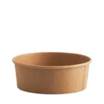 High Quality Biodegradable Kraft Paper Salad Bowl with Lid Custom Printed PLA Coating for Pizza Bread Cookie Embossing Handling