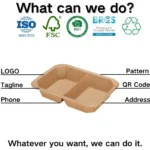 YBLPAK Eco-Friendly 2 Compartment Octagonal Paper Bowls with PET Lids Disposable Takeout Packaging Tray Fast Food Light Meal Box - Image 6