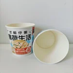 YBLPAK Instant Noodle Paper Bowl 16oz Hot Soup Cup Custom Logo Bowl Paper Ramen Bowl Disposable Restaurant Container Greaseproof - 画像 (3)