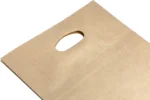 Natural Recyclable Brown Kraft Paper Bags Takeout Tote Gift Food Service Bags with Die Cut Handles - 画像 (6)